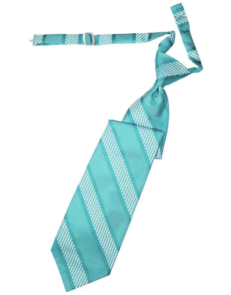Venetian Stripe Necktie Pre-Tied